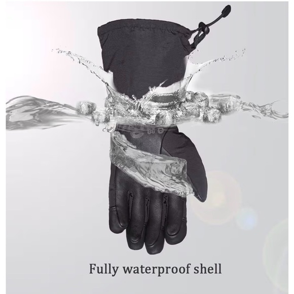 Black Men's Winter Gloves - Picture 5 of 6